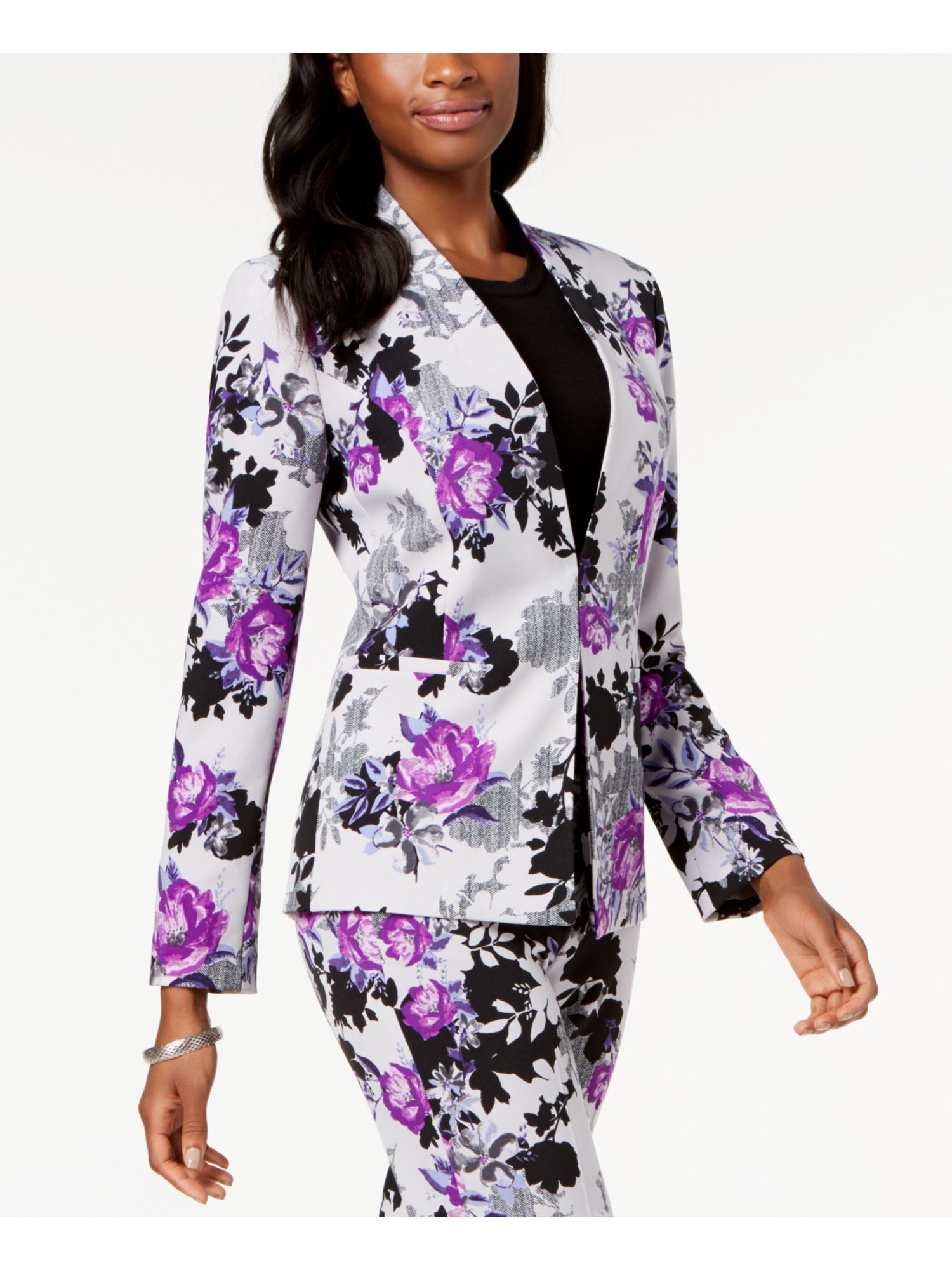 Purple shop floral jacket