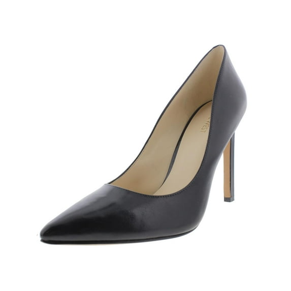 Nine West Womens Tatiana Leather Pointed Toe Pumps