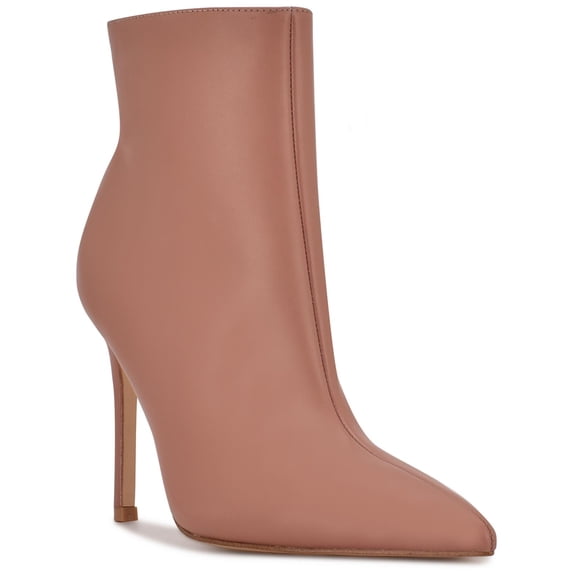 Nine West Womens Farrah Leather Ankle Shooties