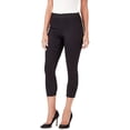 thumbnail image 1 of NINE WEST Heidi Pull-on Crop Skinny Jeans ZZO Black 4, 1 of 3