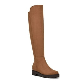 Charles David Gunter Taupe Over The Knee Stretch Microsuede shearling Trim Boot 10 Walmart