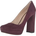 thumbnail image 1 of NINE WEST Women's Delay Suede Platform Pump, Wine, 7 M US New, 1 of 1