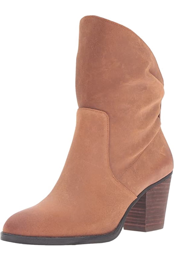 NINE WEST Women's Fraisse Ankle Bootie, Cognac, 6 New
