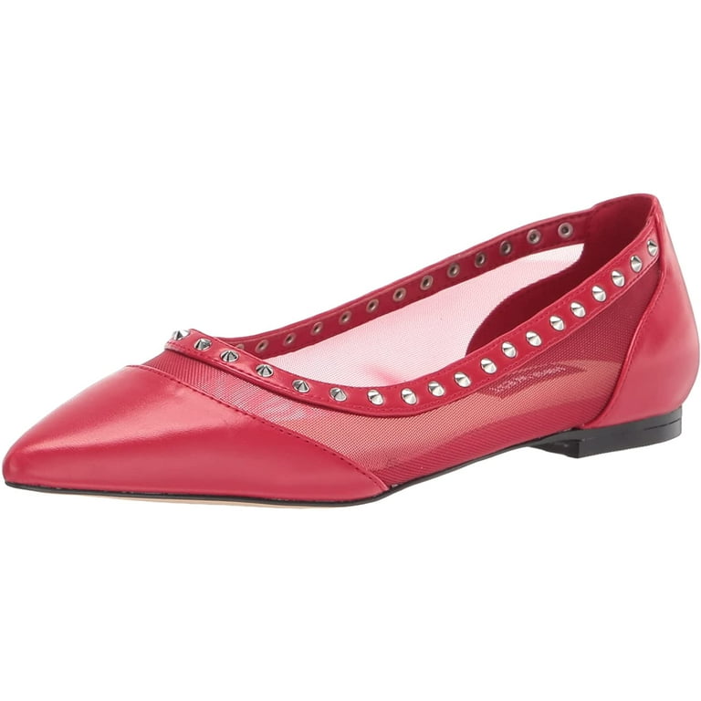 NINE WEST Womens Bizzie2 Ballet Flat 5.5 Red