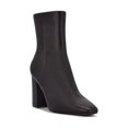 thumbnail image 1 of NINE WEST Womens Black Comfort Adea Square Toe Block Heel Zip-Up Leather Dress Boots 8.5 M, 1 of 4