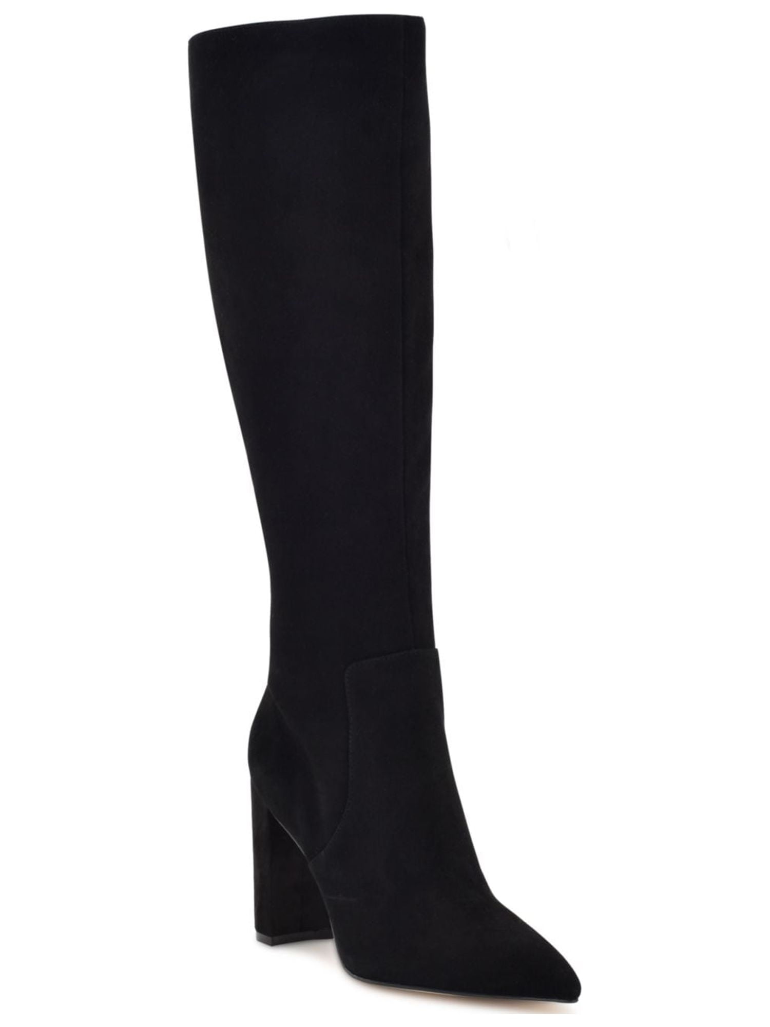 CHARTER CLUB Womens Black Comfort Sacaria Almond Toe Block Heel Zip-Up Dress Heeled Boots M
