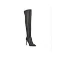thumbnail image 1 of NINE WEST Womens Black Over The Knee Stretch Tacy Pointed Toe Stiletto Zip-Up Dress Boots 10 M, 1 of 3