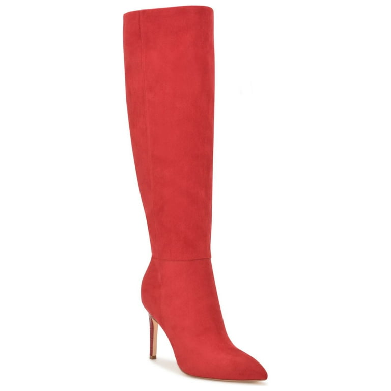 Nine west red boots hot sale