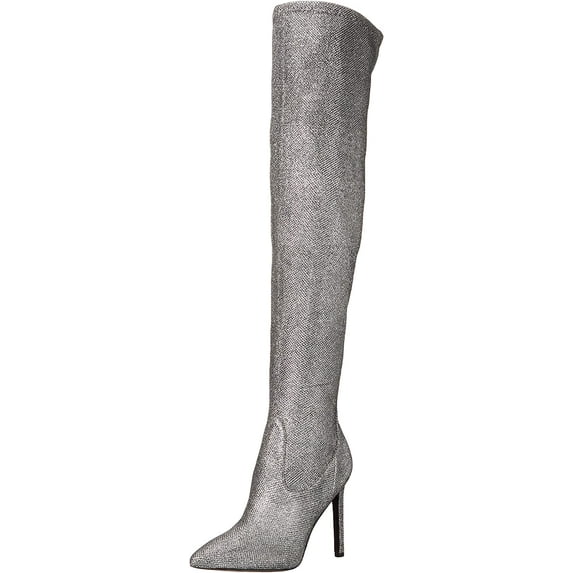 NINE WEST Womens Tacy2 Over-The-Knee Boot 6 Pewter