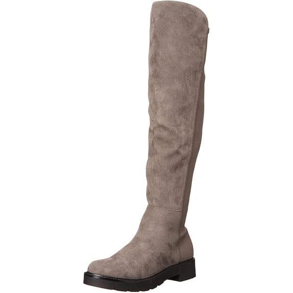NINE WEST Womens Tread2 Over-The-Knee Boot 8.5 Charcoal Suede