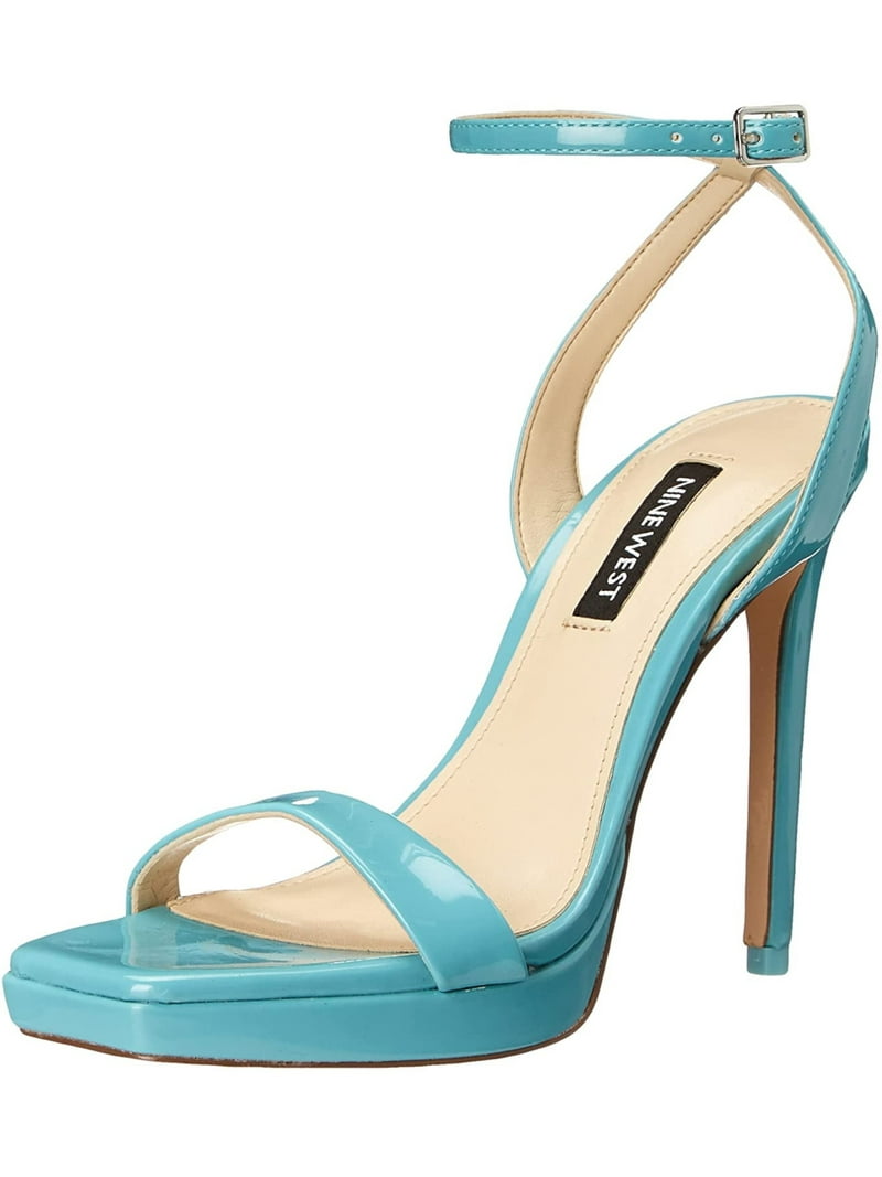 XYST Ｚ9 Nine West Women's 8.5 M, Zadie Padded Ankle Strap, Turquoise
