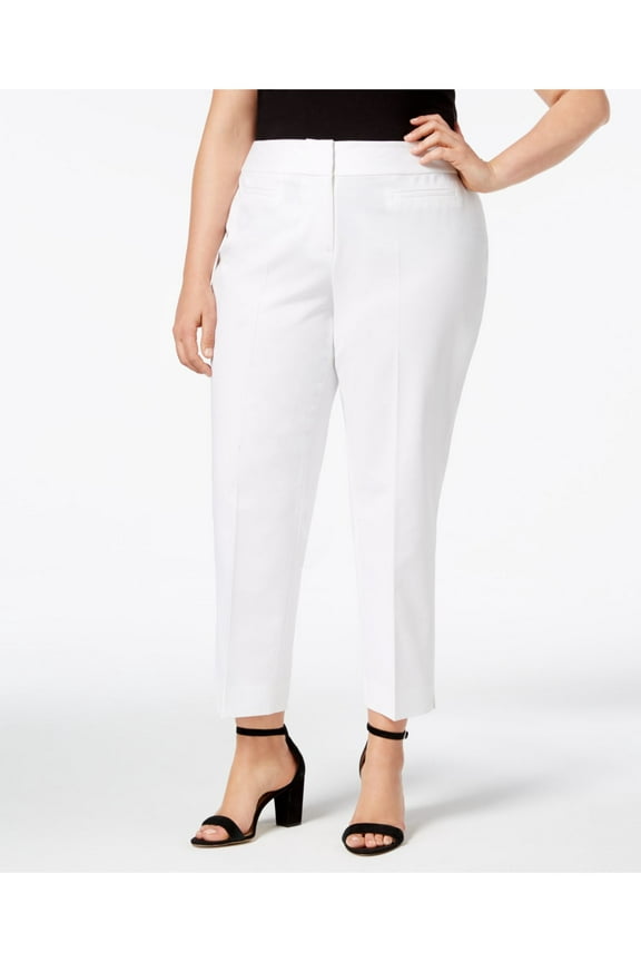 Womens White Pants Plus Size: 24W