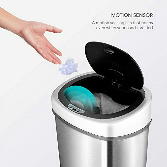 NINESTARS DZT509 Automatic Touchless Infrared Motion Sensor Trash Can