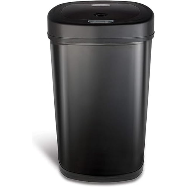 NINESTARS DZT509BK Automatic Touchless Infrared Motion Sensor Trash