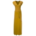 thumbnail image 1 of NINEXIS Women's V-Neck Short Sleeve Maxi Wrap Dress, 1 of 4