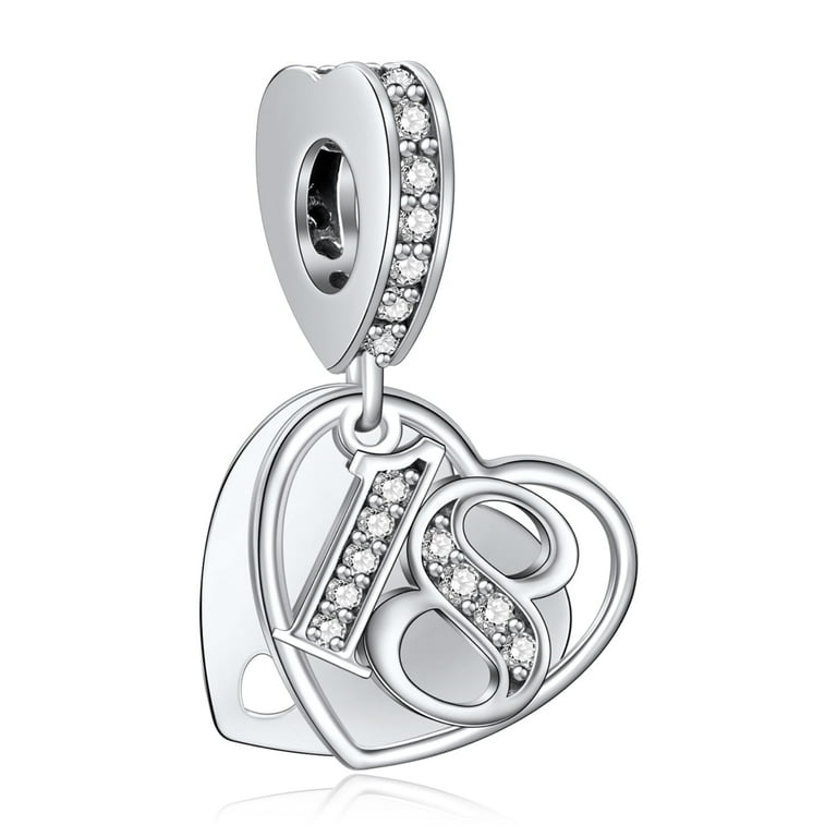 Jewellery Number 18 Pandora Charm PANDORA Sterling Silver 18 Year