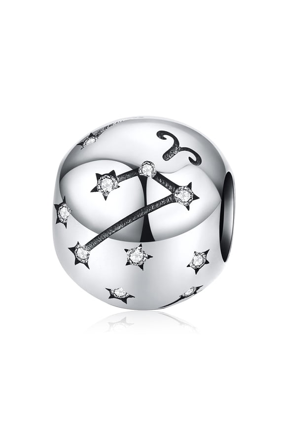 Aries Zodiac Sign Birthday Charms - 925 Sterling Silver Charms Fits Women's Charm Bracelet & Necklace - Ideal Birthday Gifts for Girls & Friends