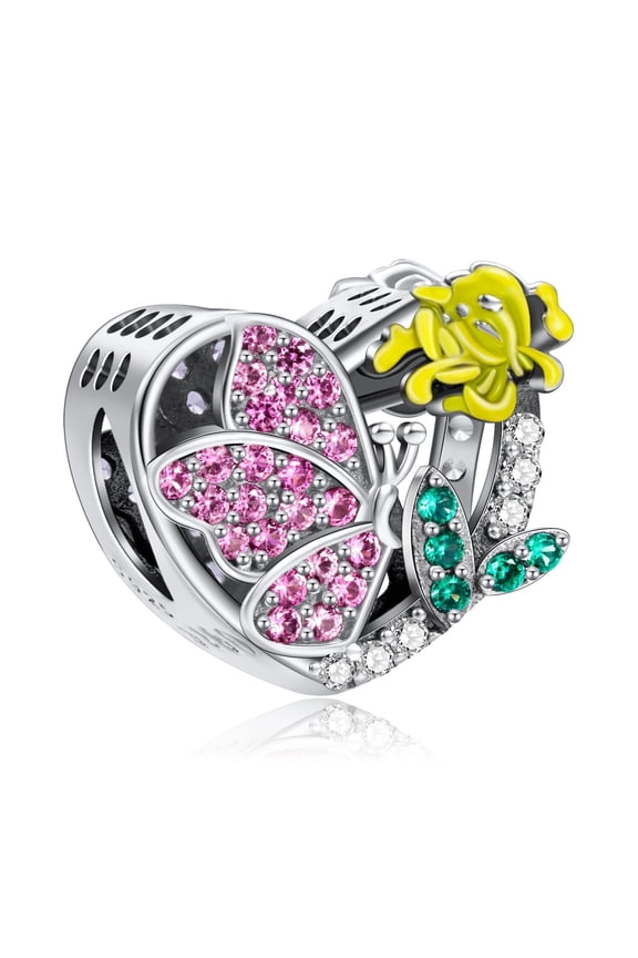 November Butterfly Birth Charm for Bracelets 925 Sterling Silver Birthday Jewelry Gifts for Women