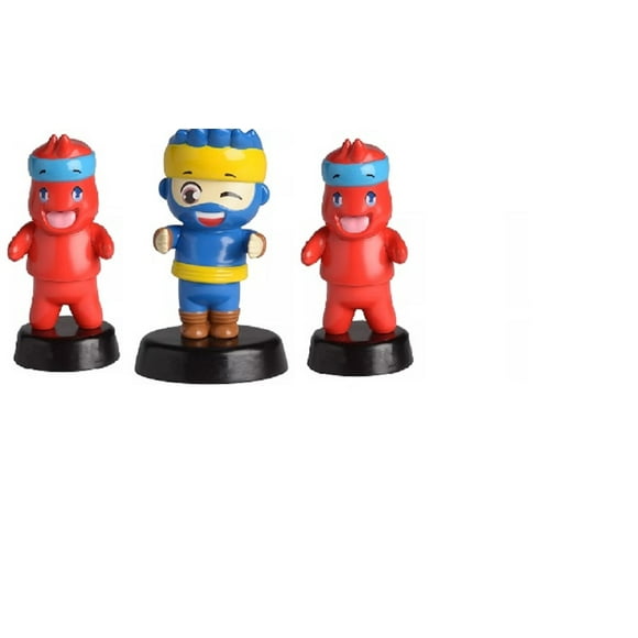 NINJA 4 Inch Bobblehead Dancing Action Ninja, Ninja Sidekick- - Blue(1)/Red(2)
