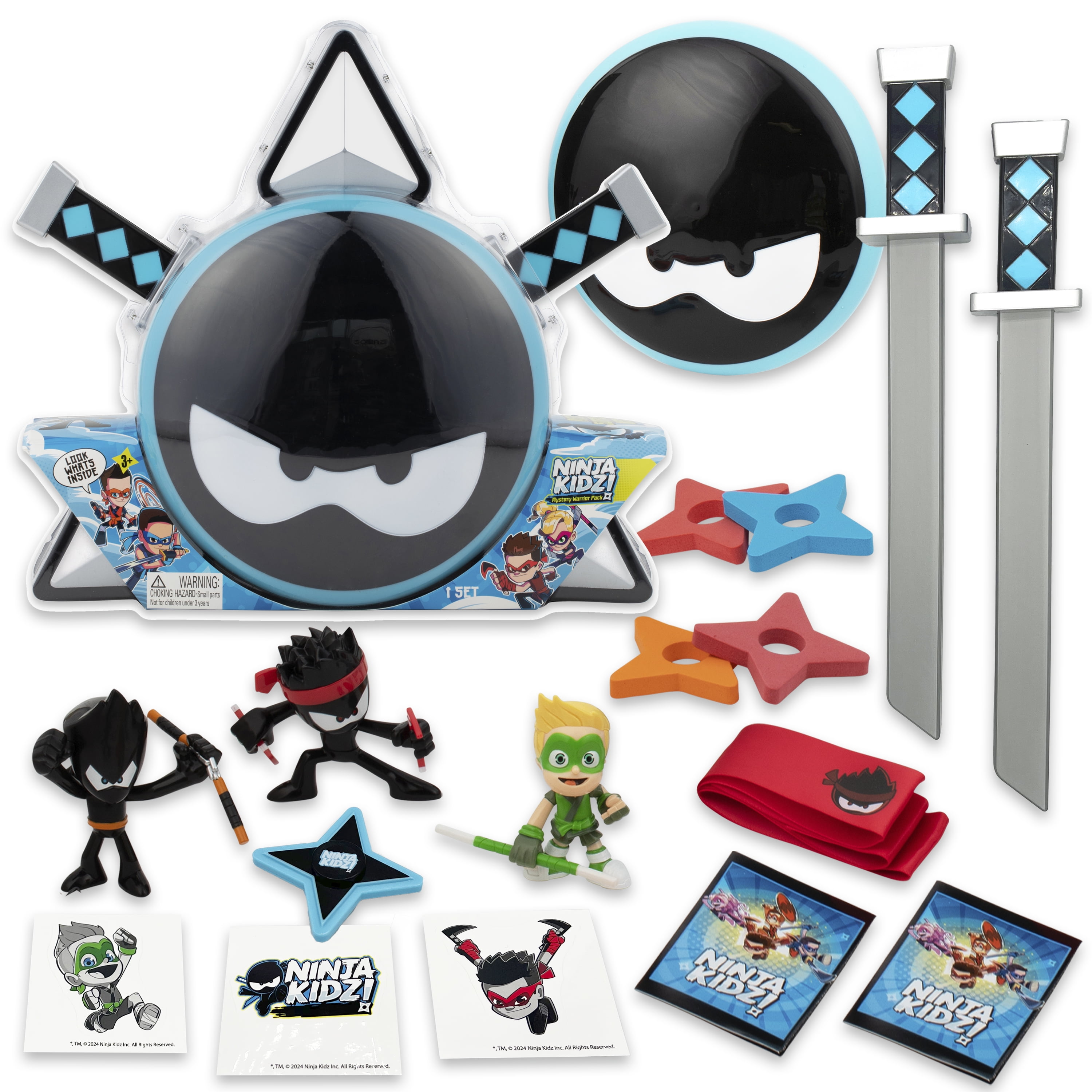 Ninja Kidz Mystery Warrior Pack Official Merchandise for Ages 3 and up