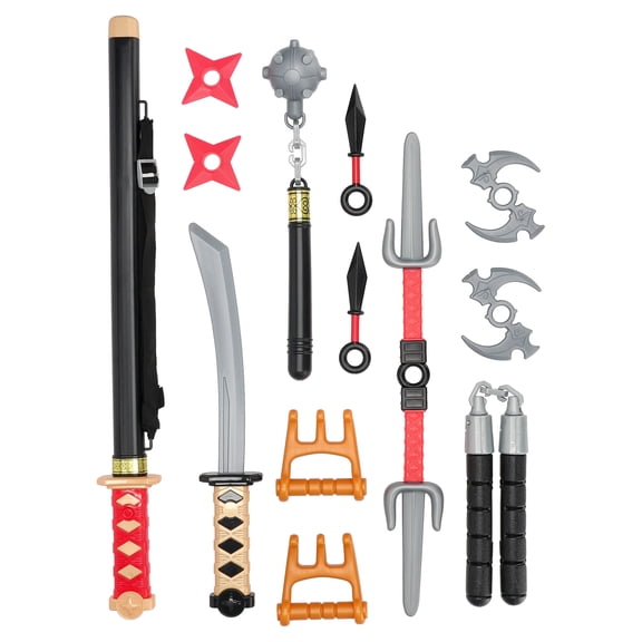 Adventure Force Ultimate Ninja Play Set, 16 Pieces