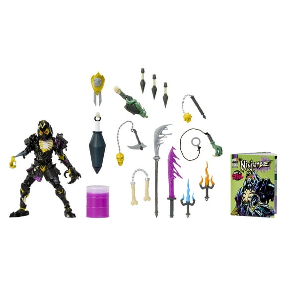 Deluxe Ninjombie Action Figure - Jonin Knight, Ninja Zombie with Slime, Ages 3+