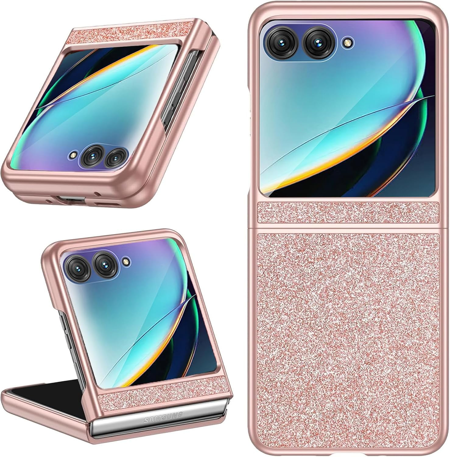 NINKI for Motorola Razr 2024 Case with Screen Protector [Not for Moto