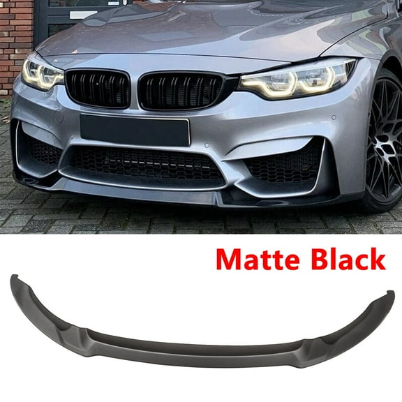 NINTE Front Bumper Lip for 2015-2018 BMW F80 M3 / 15-20 F82 F83 M4 Matte Black