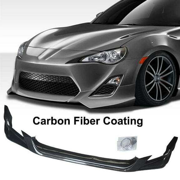 NINTE Front Lip for 2013-2016 Toyota Scion FR-S Subaru BRZ Toyota 86 Bumper Splitter Carbon Fiber Coating