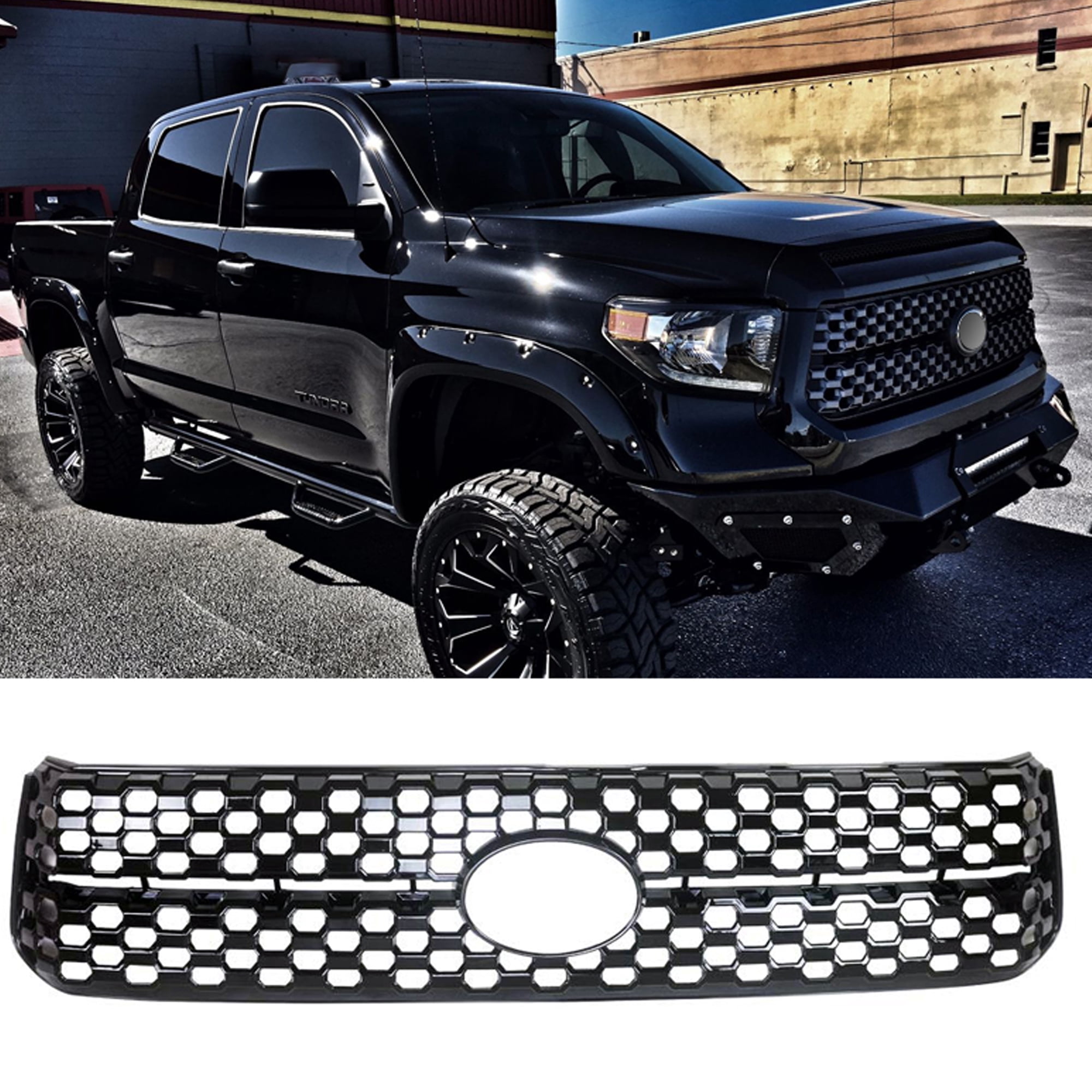 NINTE Grille Cover for 2018-2020 Toyota Tundra Platinum SR5 Overlay ...