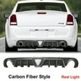 thumbnail image 1 of NINTE Rear Diffuser for 2012-2014 Chrysler 300 SRT Carbon Fiber Style With LED Brake Light, 1 of 8