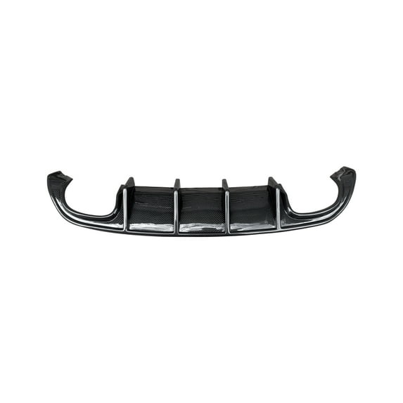 NINTE Rear Diffuser for 2015-2023 Dodge Charger Quad Exhaust Rear Bumper Lip Not for Wide Body Carbon Fiber Look