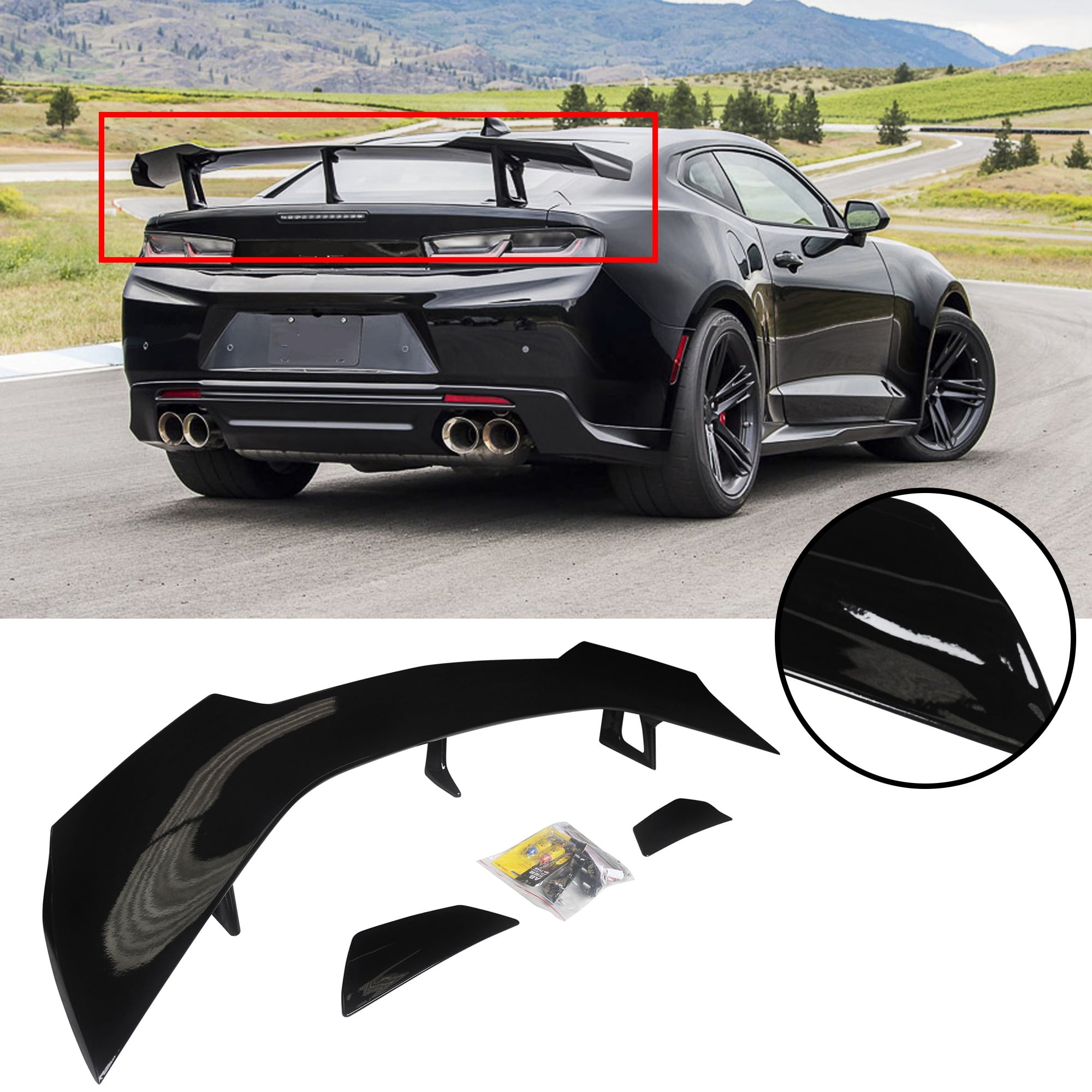 NINTE Rear High Wing Spoiler for 20162023 Chevrolet Camaro ZL1 1LE