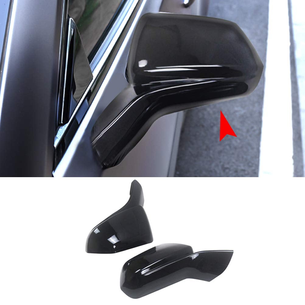 6-Piece Mirror Cover & Door Handle Protector Set For 2016-2024 Chevy Camaro | Black ABS Exterior Trim