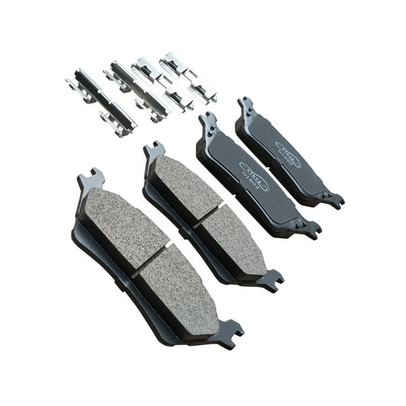 NINTE Rear Wheel Ceramic Brake Pads W/Brackets Fits 2012-2020 Ford F-150 F150