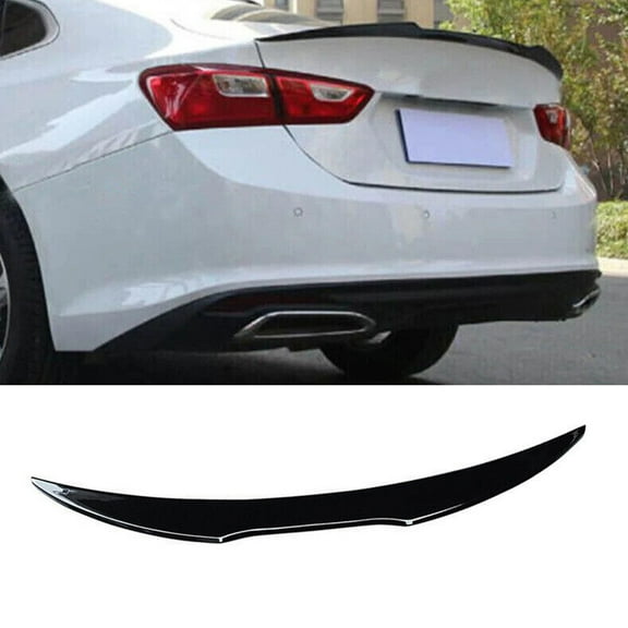 NINTE Rear Wing Spoiler for 2016-2022 Chevrolet Malibu M4 Style Gloss Black Back Spoiler