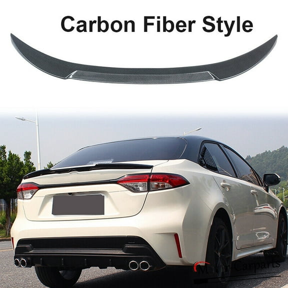 NINTE Rear Wing Spoiler for Toyota Corolla Sedan 4D 2020-2022 Carbon Fiber Style 1PCS