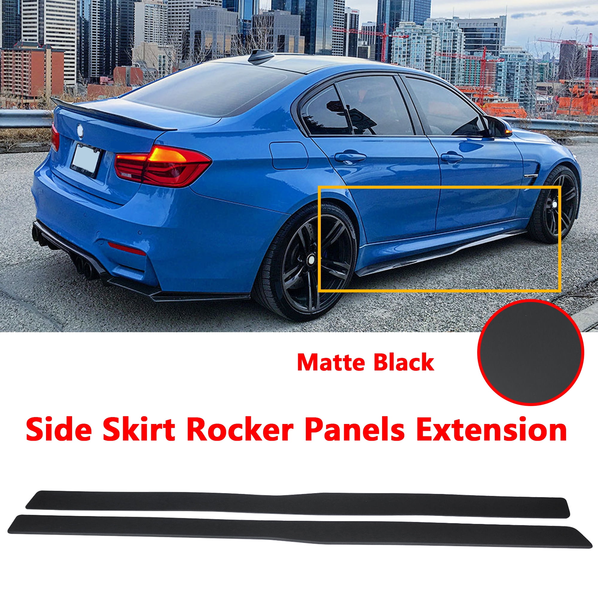 NINTE Side Skirt for BMW M3 F80 M4 F82 2013-2018 Rocker Extension ...