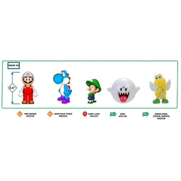 NINTENDO 2.5 INCH CHECKLANE FIRE STANDING MARIO