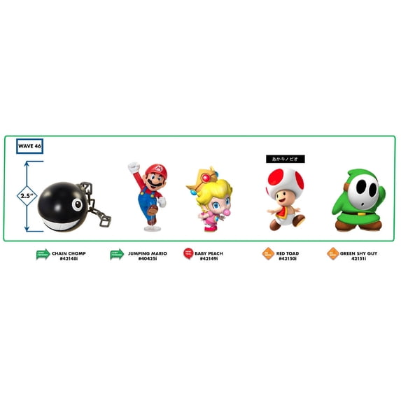 NINTENDO 2.5 INCH CHECKLANE GREEN SHY GUY