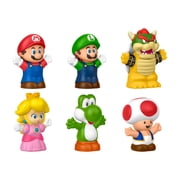 Fisher-Price Little People My Mario Figure 6-Pack Toy Set for Toddlers & Kids Preschool Pretend Play