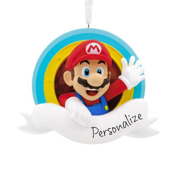 NINTENDO MARIO HALLMARK ORNAMENT-PERSONALIZE