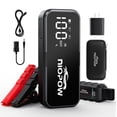 thumbnail image 1 of NIOPOW 5000A Car Battery Jump Starter, 12V 28800 mAh Portable Jump Pack(for 10L Gas and 10L Diesel Engines) with 3.3" Display, Emergency LED Light and Jumper Cable, 1 of 8