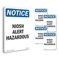 thumbnail image 1 of NIOSH Alert Hazardous OSHA Notice Aluminum Sign 18 Inch x 12 Inch - 5 Pack, 1 of 8