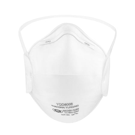 NIOSH Approved N95 Disposable Face Mask - Pack of 20 - Universal Fit - Yichita YQD8008
