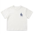 thumbnail image 1 of NIPAXO Boys T-Shirt Sailboat Print Cotton Blend Short Sleeve Nautical Graphic Tee for Boys, White, Sizes 4-5Y, 1 of 6