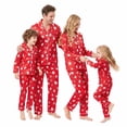 thumbnail image 1 of NIPAXO Family Matching Christmas Pajamas Set Button-Down Holiday Sleepwear Festive Print with Gingerbread Man & Snowflakes for Dad Mom Kids, 1 of 10