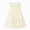 thumbnail image 1 of NIPAXO Girls Dress Sleeveless Polka Dot Layered Ruffle Hem Cotton Blend Tiered Summer Party Dress for Girls with Bow Detail, 1 of 7