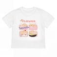 thumbnail image 1 of NIPAXO Girls T-Shirt Short Sleeve Graphic Crewneck Soft Cotton Blend Kids Pullover Tee Shirt for Girls with Cute Cartoon Dog Flower Pattern,White, 1 of 8