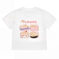 thumbnail image 1 of NIPAXO Girls T-Shirt Short Sleeve Graphic Crewneck Soft Cotton Blend Kids Pullover Tee Shirt for Girls with Cute Cartoon Dog Flower Pattern,White, 1 of 6
